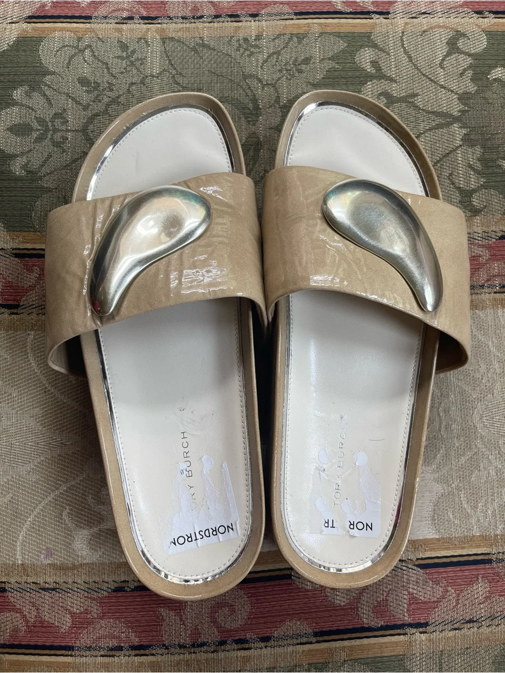 Tory Burch Patos Platform Slide Sandals . Size 7.5 Women N6-22